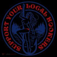 Funny Fishing Support Your Local Hookers Top For Dad Poster