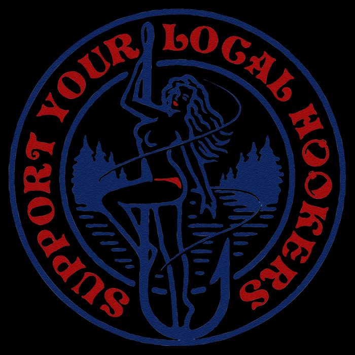 Funny Fishing Support Your Local Hookers Top For Dad Womens T-Shirt