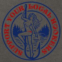 Funny Fishing Support Your Local Hookers Top For Dad Cotton Canvas Backpack