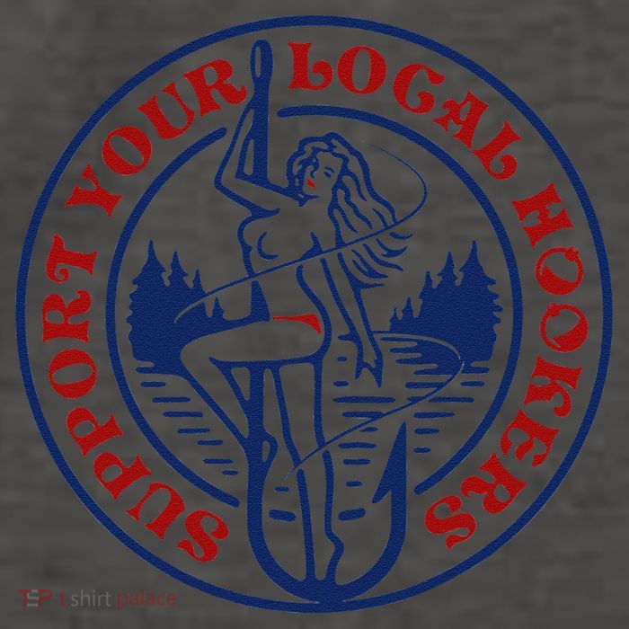 Funny Fishing Support Your Local Hookers Top For Dad Vector Backpack