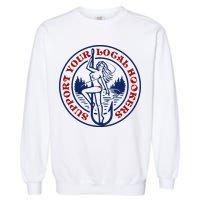 Funny Fishing Support Your Local Hookers Top For Dad Garment-Dyed Sweatshirt