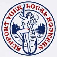 Funny Fishing Support Your Local Hookers Top For Dad Garment-Dyed Sweatshirt