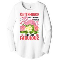 Funny Flamingo Sistermingo Like A Normal Sister Flamingo Women's Perfect Tri Tunic Long Sleeve Shirt