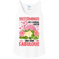 Funny Flamingo Sistermingo Like A Normal Sister Flamingo Ladies Essential Tank