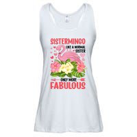 Funny Flamingo Sistermingo Like A Normal Sister Flamingo Ladies Essential Flowy Tank