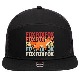 Fox Foxes Smart 7 Panel Mesh Trucker Snapback Hat