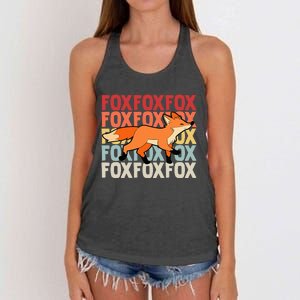 Fox Foxes Smart Women's Knotted Racerback Tank