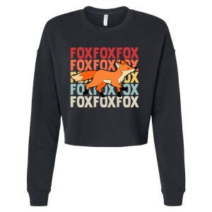 Fox Foxes Smart Cropped Pullover Crew