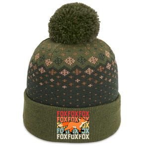 Fox Foxes Smart The Baniff Cuffed Pom Beanie