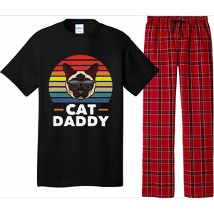 Funny Funny Siamese Cat Daddy Cat Owner Fathers Day Pajama Set