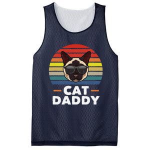 Funny Funny Siamese Cat Daddy Cat Owner Fathers Day Mesh Reversible Basketball Jersey Tank