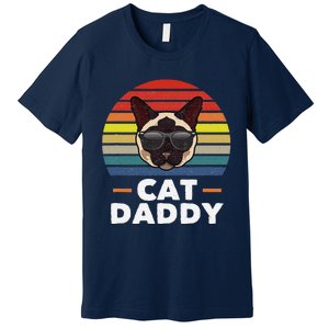 Funny Funny Siamese Cat Daddy Cat Owner Fathers Day Premium T-Shirt