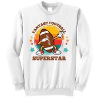 Fantasy Football Superstar Dabbing Football For Dad Son Sweatshirt