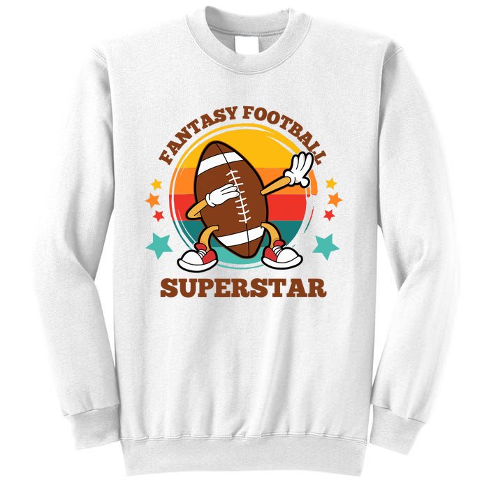 Fantasy Football Superstar Dabbing Football For Dad Son Sweatshirt