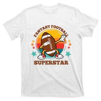 Fantasy Football Superstar Dabbing Football For Dad Son T-Shirt