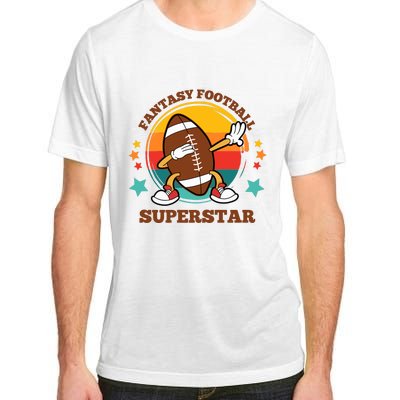 Fantasy Football Superstar Dabbing Football For Dad Son Adult ChromaSoft Performance T-Shirt