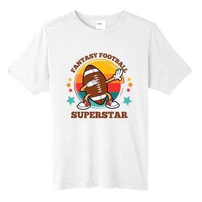 Fantasy Football Superstar Dabbing Football For Dad Son Tall Fusion ChromaSoft Performance T-Shirt