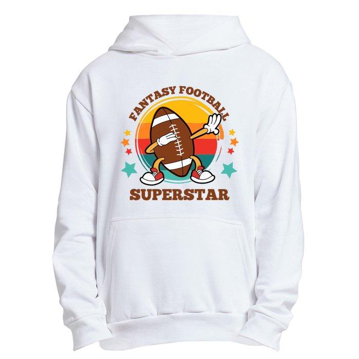 Fantasy Football Superstar Dabbing Football For Dad Son Urban Pullover Hoodie