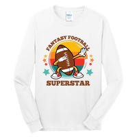 Fantasy Football Superstar Dabbing Football For Dad Son Tall Long Sleeve T-Shirt