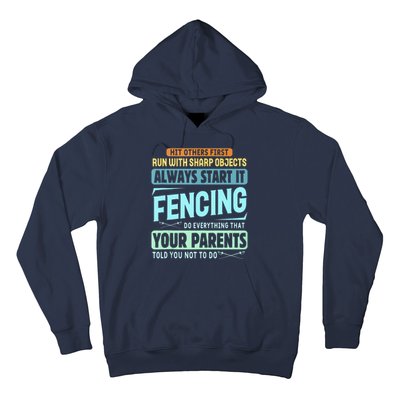 Funny Fencing Sport Pun Hoodie