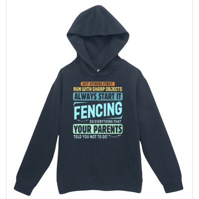 Funny Fencing Sport Pun Urban Pullover Hoodie