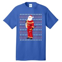 Fire Firefighter Santa Ugly Christmas Xmas Gift Tall T-Shirt