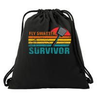 Funny Fly Swatter Survivor Insect Flies Drawstring Bag