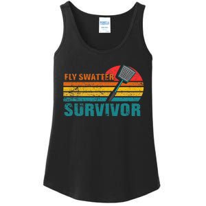 Funny Fly Swatter Survivor Insect Flies Ladies Essential Tank