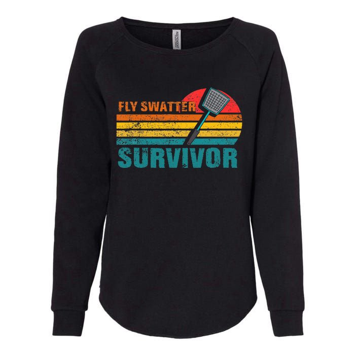 Funny Fly Swatter Survivor Insect Flies Womens California Wash Sweatshirt