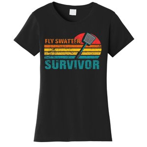 Funny Fly Swatter Survivor Insect Flies Women's T-Shirt