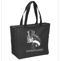 Funny Fancy Sofishticated Zip Tote Bag