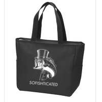 Funny Fancy Sofishticated Zip Tote Bag