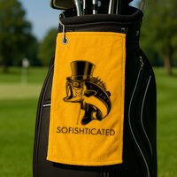 Funny Fancy Sofishticated Golf Towel