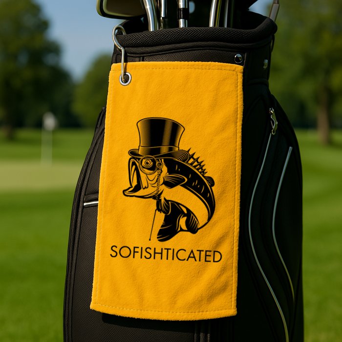 Funny Fancy Sofishticated Golf Towel