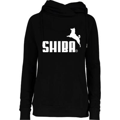 Forever Faster Shiba Womens Funnel Neck Pullover Hood