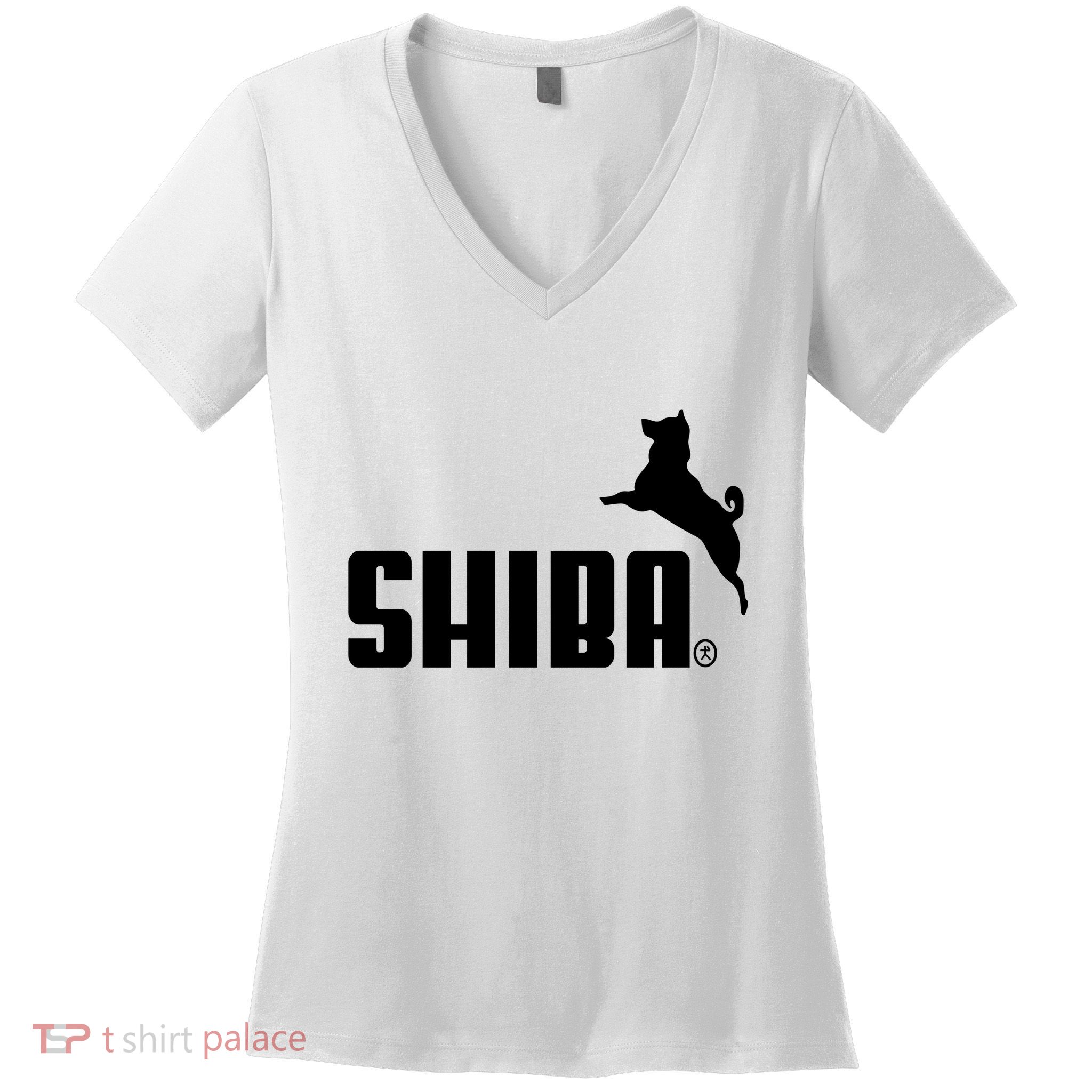 Forever Faster Shiba Women's V-Neck T-Shirt