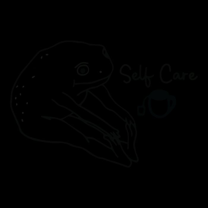 Funny Frog Self Care Retro City Backpack