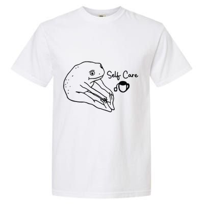 Funny Frog Self Care Retro Garment-Dyed Heavyweight T-Shirt