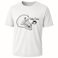 Funny Frog Self Care Retro Cooling Performance Crew T-Shirt
