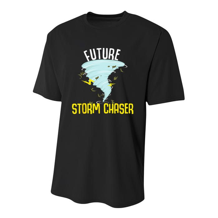 Funny Future Storm Gift For Chaser Meteorologist Youth Performance Sprint T-Shirt