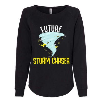 Funny Future Storm Gift For Chaser Meteorologist Womens California Wash Sweatshirt