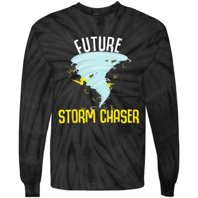 Funny Future Storm Gift For Chaser Meteorologist Tie-Dye Long Sleeve Shirt