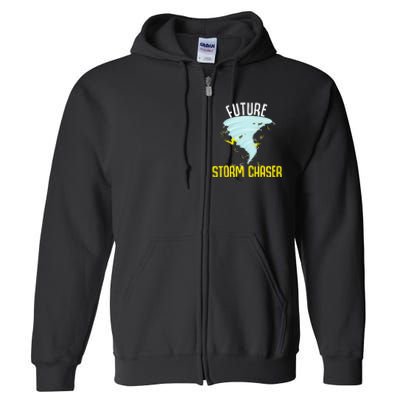 Funny Future Storm Gift For Chaser Meteorologist Full Zip Hoodie