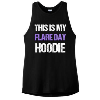 Funny Fibro Spoonie Design Fibromyalgia This Is My Flare Day Gift Ladies PosiCharge Tri-Blend Wicking Tank