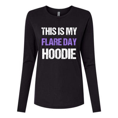 Funny Fibro Spoonie Design Fibromyalgia This Is My Flare Day Gift Womens Cotton Relaxed Long Sleeve T-Shirt