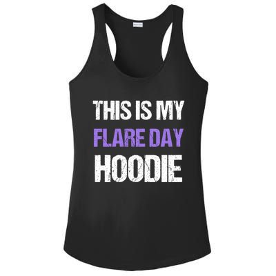 Funny Fibro Spoonie Design Fibromyalgia This Is My Flare Day Gift Ladies PosiCharge Competitor Racerback Tank