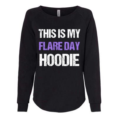 Funny Fibro Spoonie Design Fibromyalgia This Is My Flare Day Gift Womens California Wash Sweatshirt