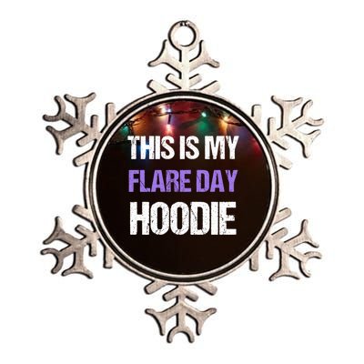 Funny Fibro Spoonie Design Fibromyalgia This Is My Flare Day Gift Metallic Star Ornament