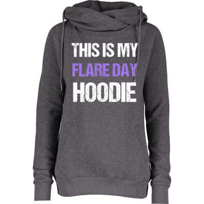 Funny Fibro Spoonie Design Fibromyalgia This Is My Flare Day Gift Womens Funnel Neck Pullover Hood