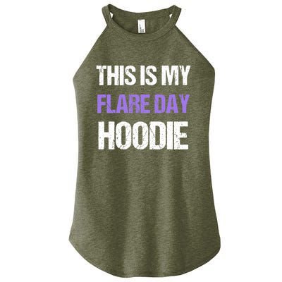 Funny Fibro Spoonie Design Fibromyalgia This Is My Flare Day Gift Women's Perfect Tri Rocker Tank